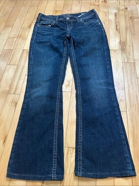 Aiko Dark Blue Flare Jeans